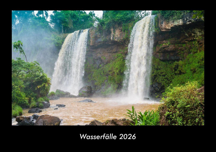 Calendario/Diario Wasserfälle 2026 Fotokalender DIN A3 