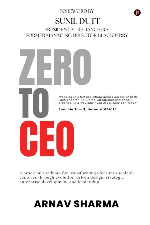 Kniha Zero to CEO Arnav Sharma