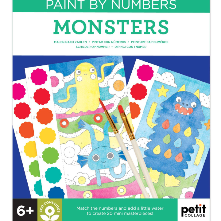 Book Paint by Numbers: Monsters Petit Collage