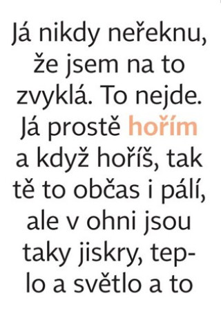 Kniha Hořím Simona Bagarová