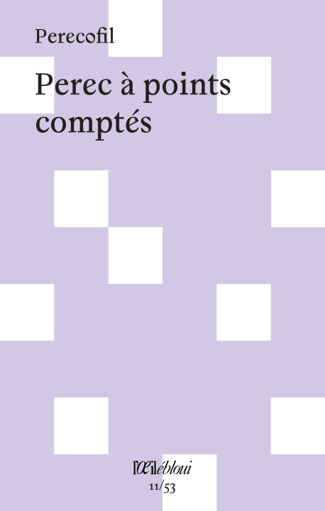 Kniha Perec à points comptés Perecofil