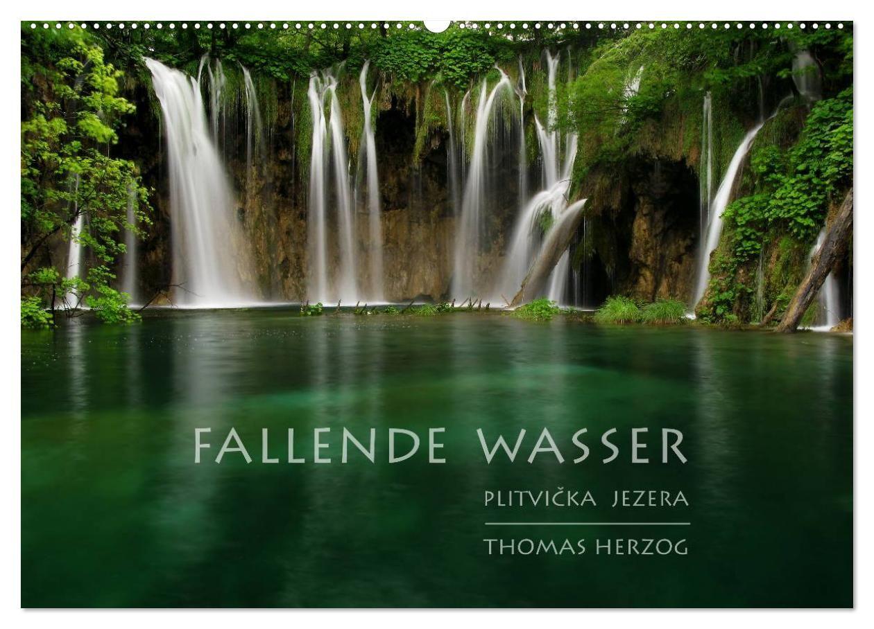 Koledar/Rokovnik FALLENDE WASSER (Wandkalender 2026 DIN A2 quer), CALVENDO Monatskalender Calvendo