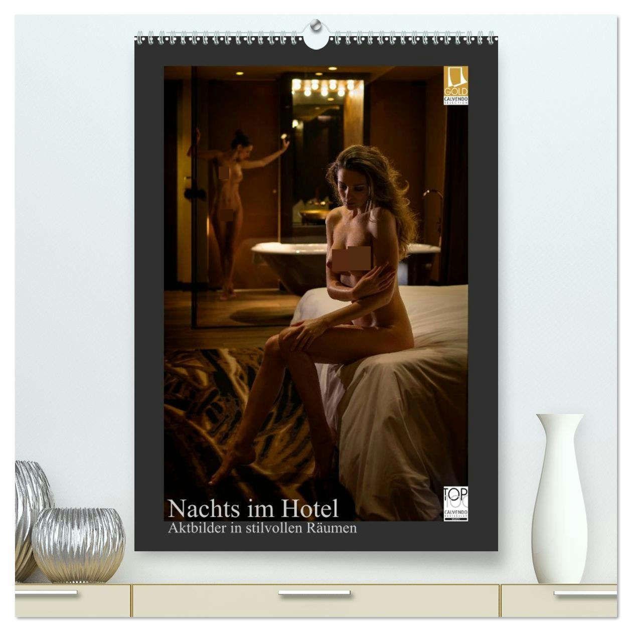 Kalendář/Diář Nachts im Hotel (hochwertiger Premium Wandkalender 2026 DIN A2 hoch), Kunstdruck in Hochglanz Calvendo