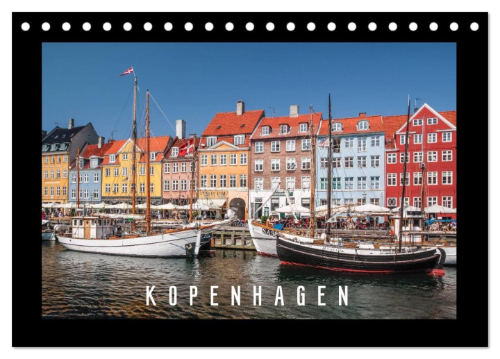 Kalendár/Diár Kopenhagen (Tischkalender 2026 DIN A5 quer), CALVENDO Monatskalender Calvendo
