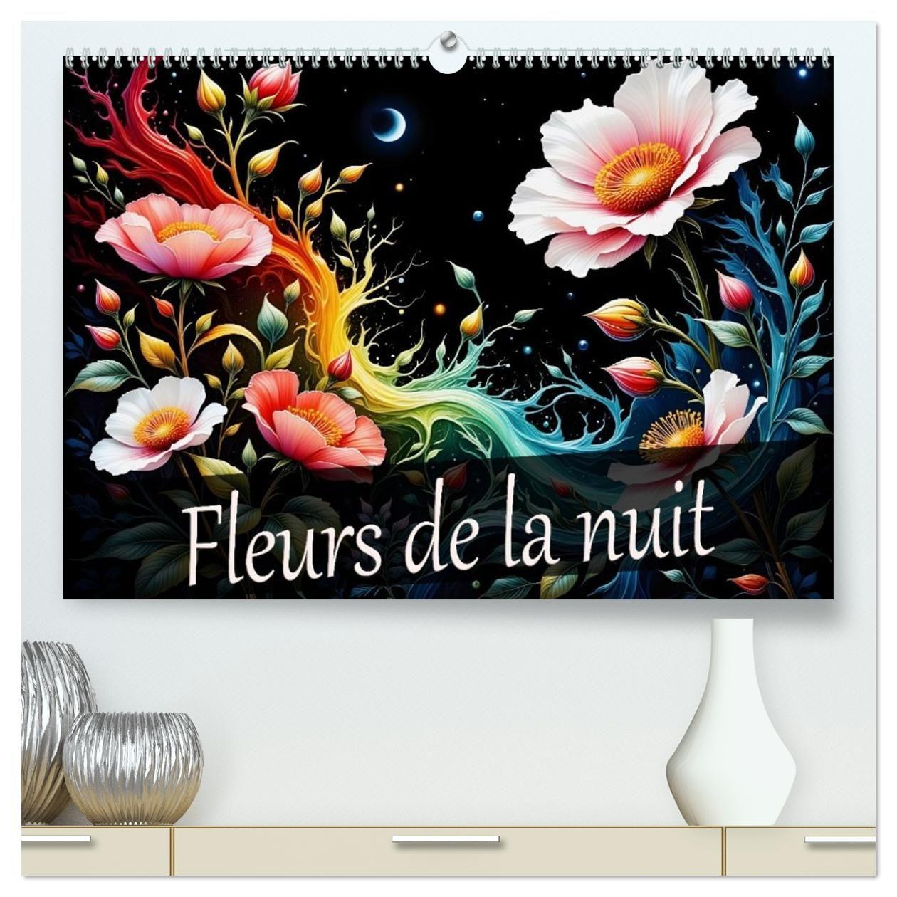 Kalendář/Diář FLEURS DE NUIT CALENDRIER MURAL 2026 DIN DJERIC DUSANKA