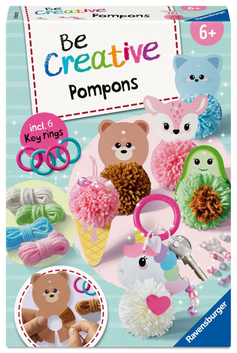 Game/Toy BeCreative Midi - Pompons Kawaii 