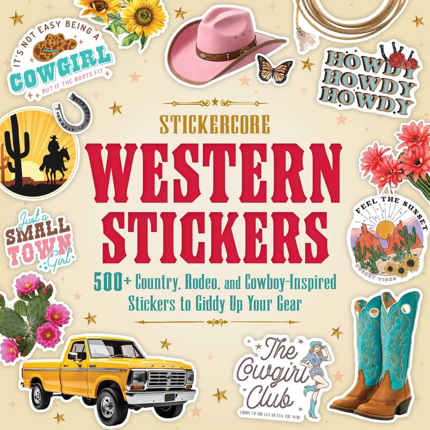 Boek Western Stickers ADAMS MEDIA