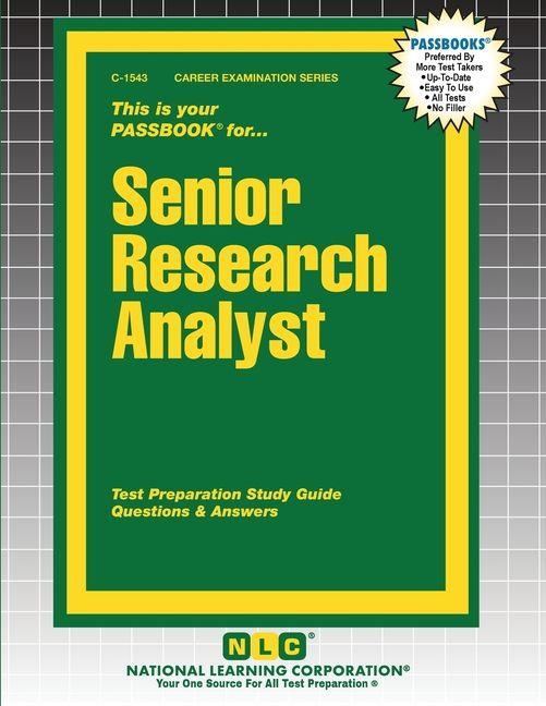 Kniha Senior Research Analyst 