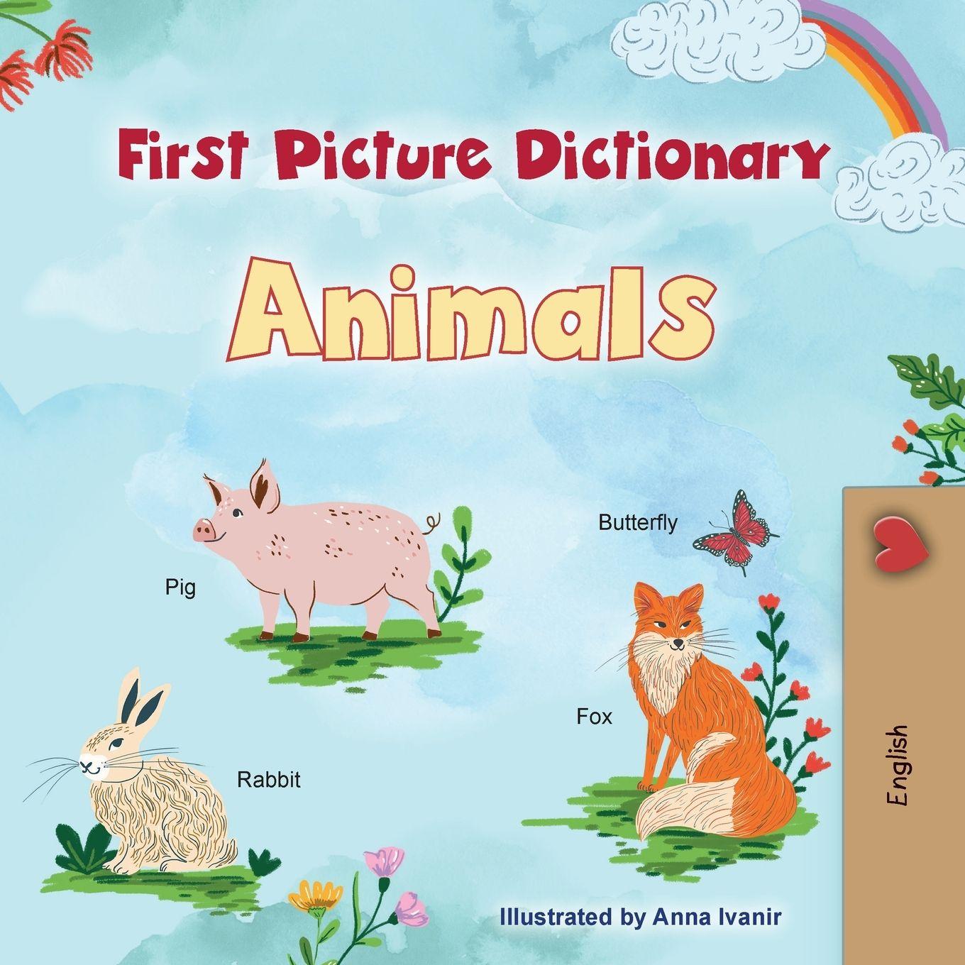 Kniha First Picture Dictionary - Animals KidKiddos Books