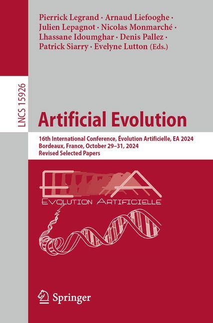 Kniha Artificial Evolution Arnaud Liefooghe