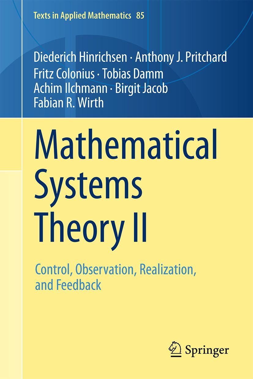 Boek Mathematical Systems Theory II Anthony J. Pritchard
