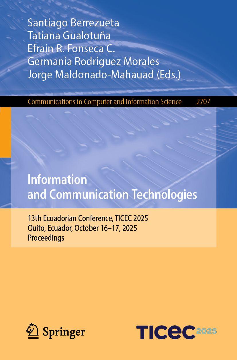 Kniha Information and Communication Technologies Tatiana Gualotuña