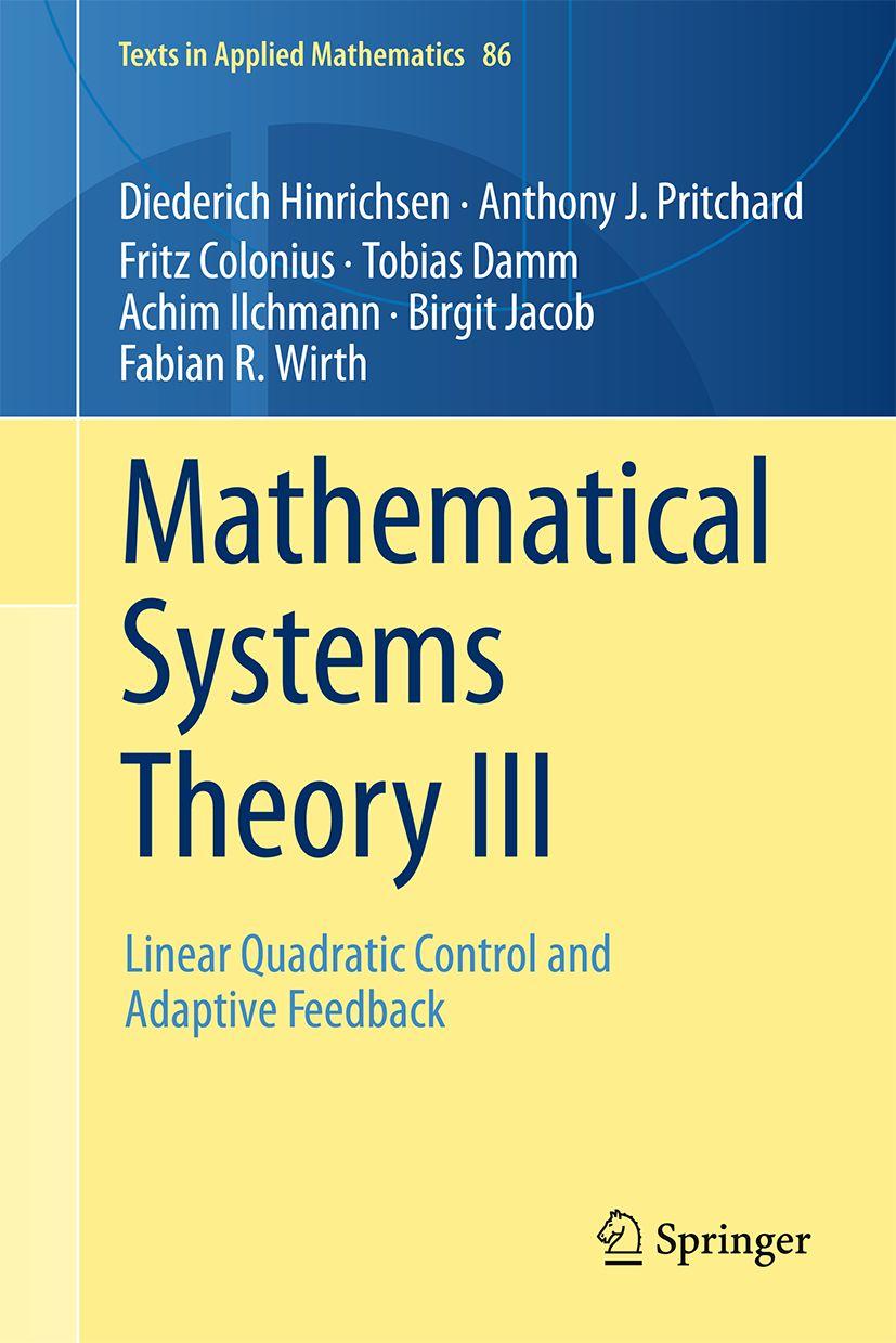 Kniha Mathematical Systems Theory III Anthony J. Pritchard