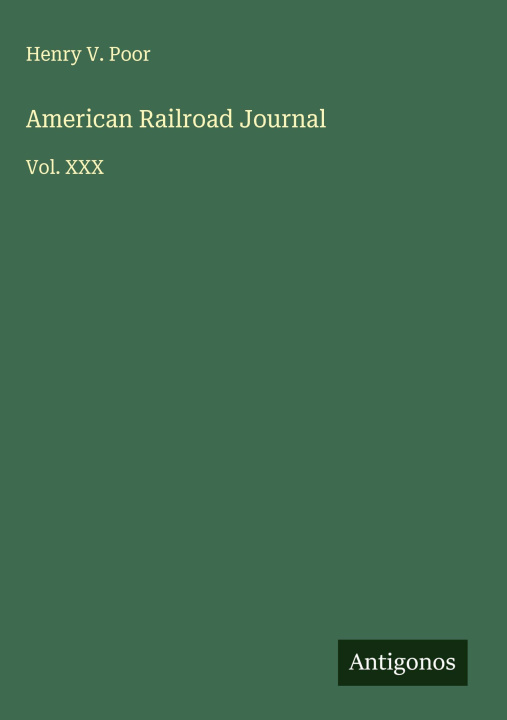 Knjiga American Railroad Journal 