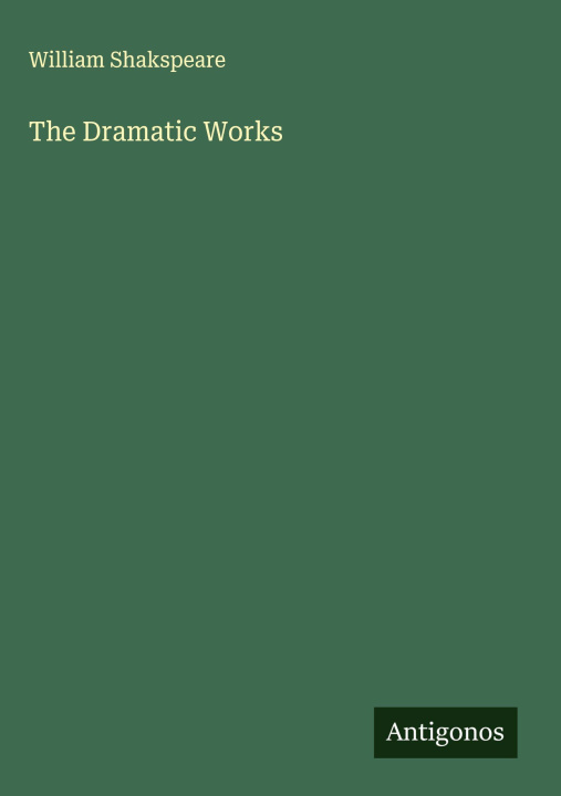 Book The Dramatic Works 