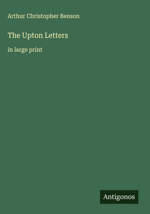 Kniha The Upton Letters 