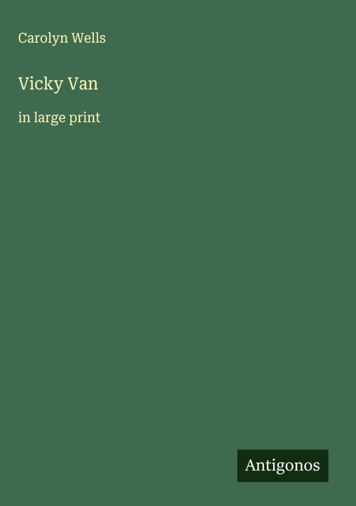 Kniha Vicky Van 