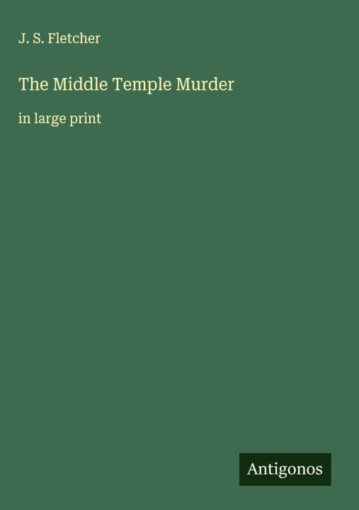 Kniha The Middle Temple Murder 