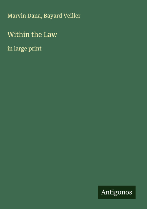 Kniha Within the Law Bayard Veiller