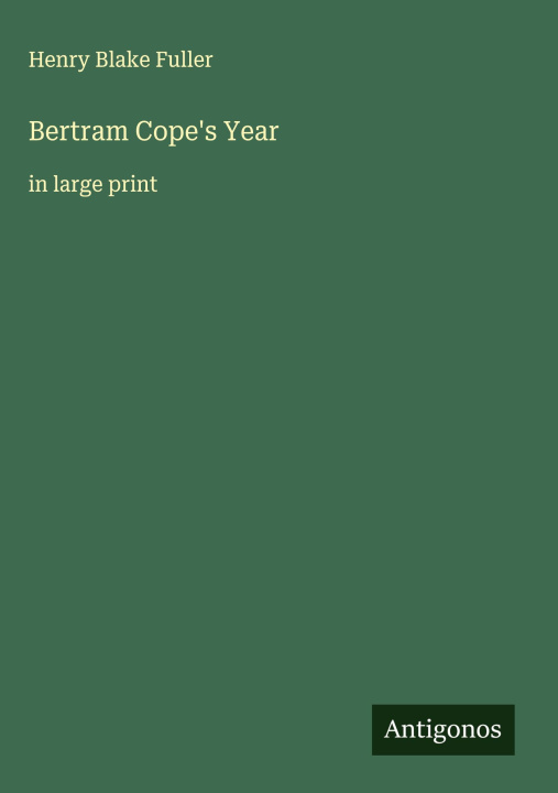 Book Bertram Cope's Year 
