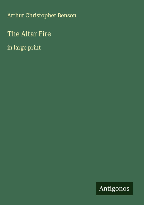 Kniha The Altar Fire 
