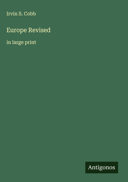 Kniha Europe Revised 