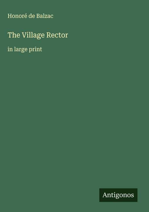 Kniha The Village Rector 