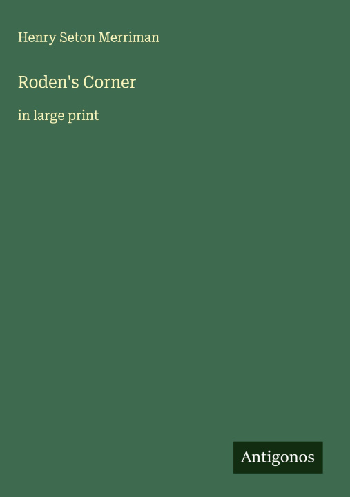Kniha Roden's Corner 