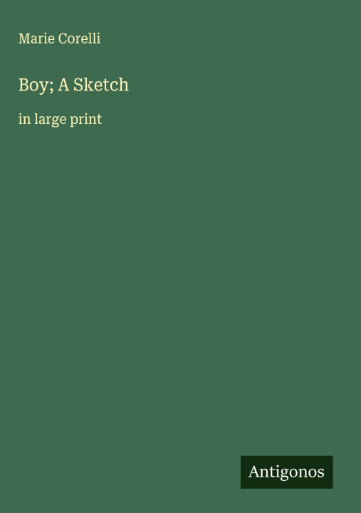 Kniha Boy; A Sketch 