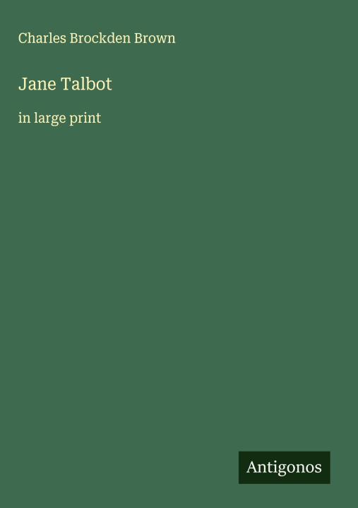 Kniha Jane Talbot 