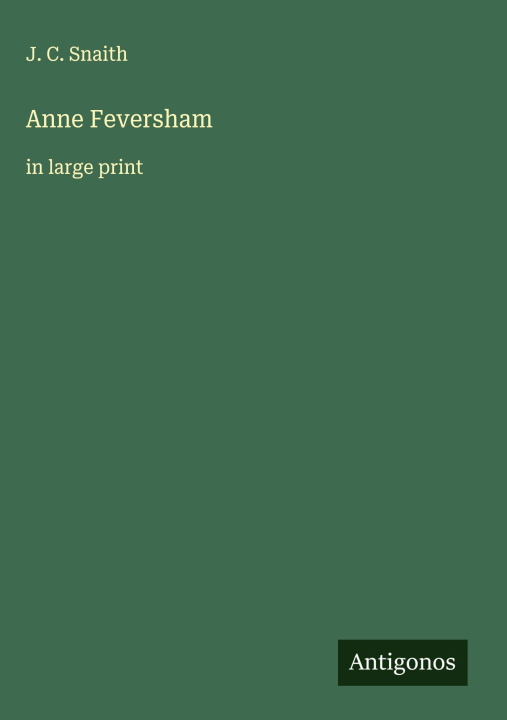 Kniha Anne Feversham 