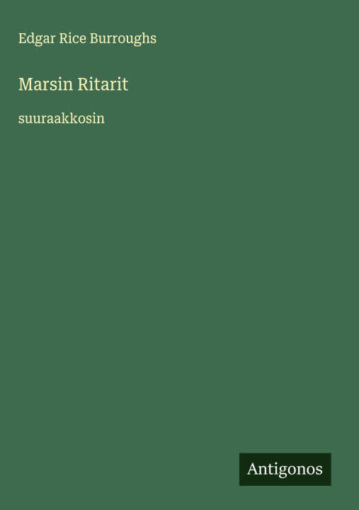 Kniha Marsin Ritarit Edgar Rice Burroughs