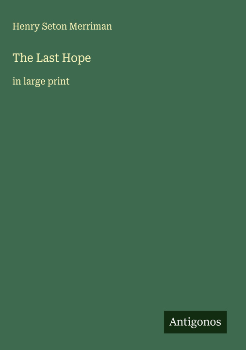 Kniha The Last Hope 