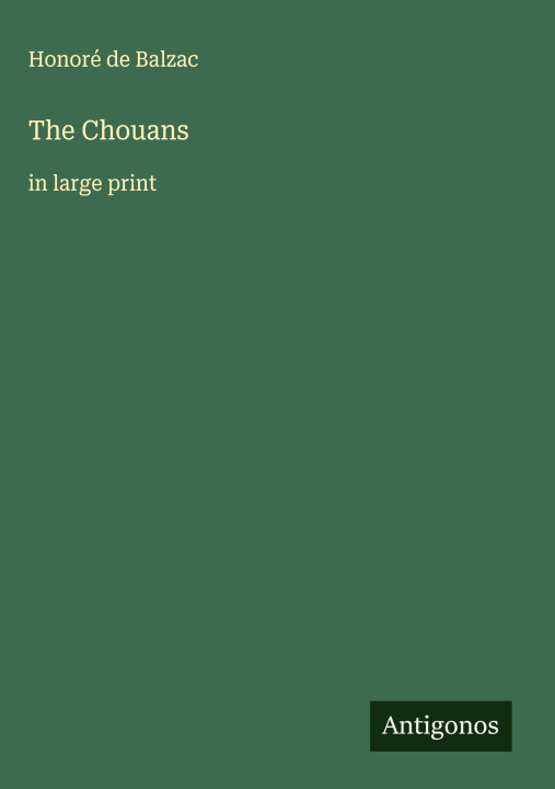 Kniha The Chouans Honoré de Balzac