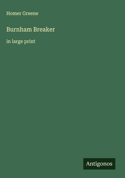 Knjiga Burnham Breaker 