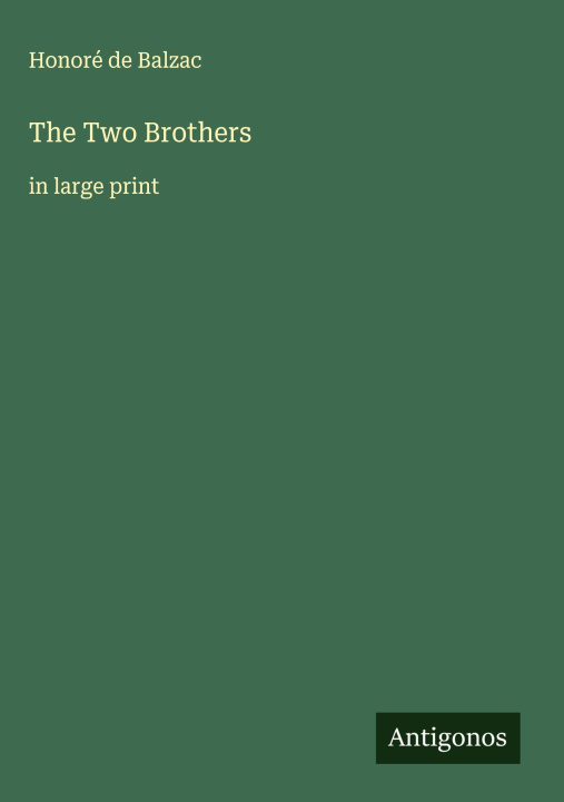 Kniha The Two Brothers 