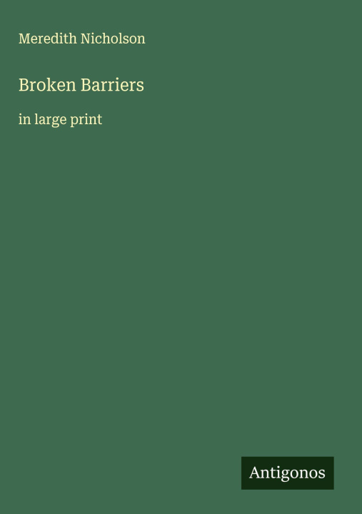 Knjiga Broken Barriers 