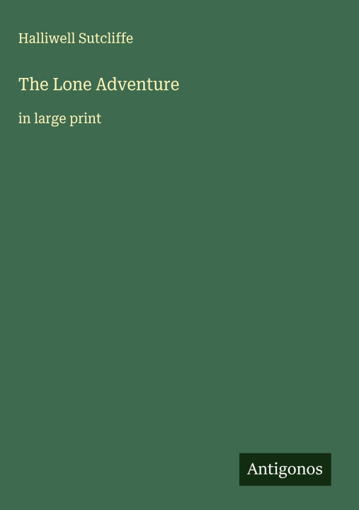 Kniha The Lone Adventure 