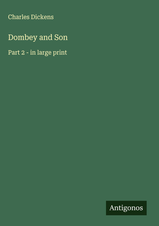 Kniha Dombey and Son 