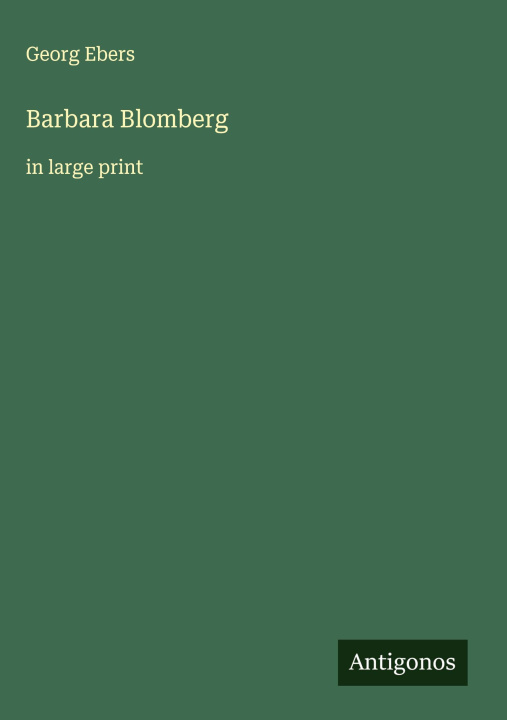 Kniha Barbara Blomberg 