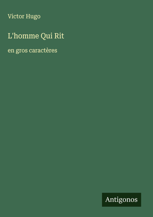 Book L'homme Qui Rit Victor Hugo