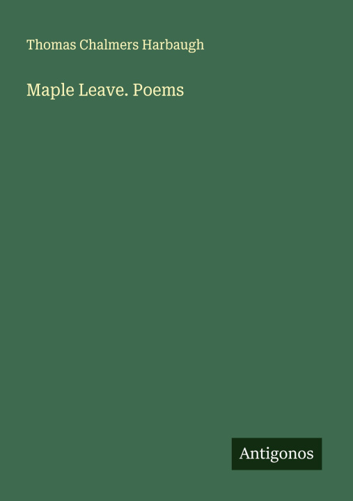 Kniha Maple Leave. Poems 