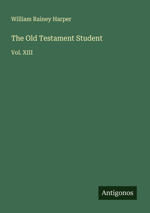 Kniha The Old Testament Student 
