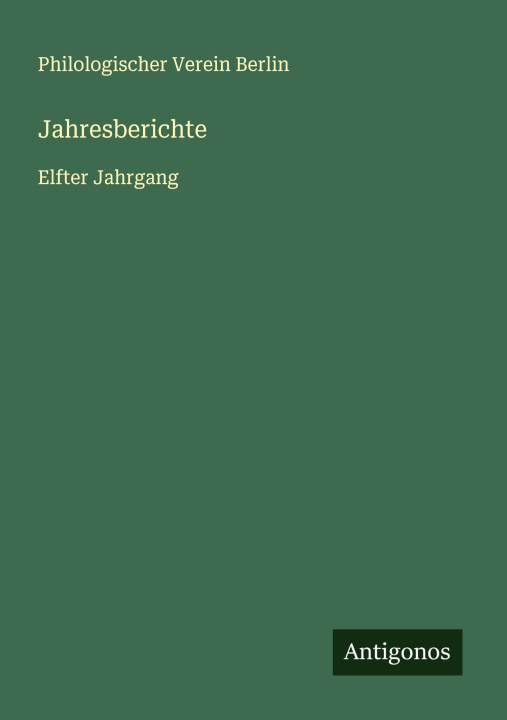 Kniha Jahresberichte 