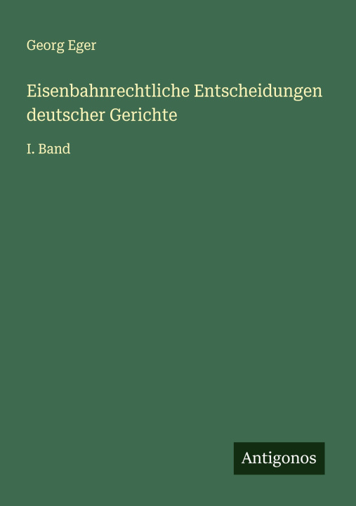 Kniha Eisenbahnrechtliche Entscheidungen deutscher Gerichte 