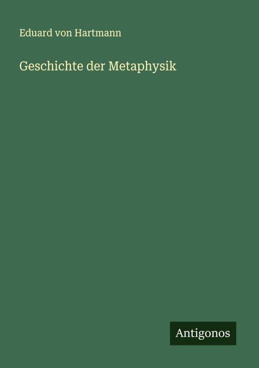 Book Geschichte der Metaphysik 