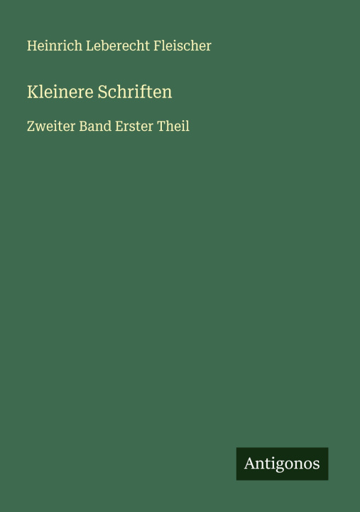 Kniha Kleinere Schriften 