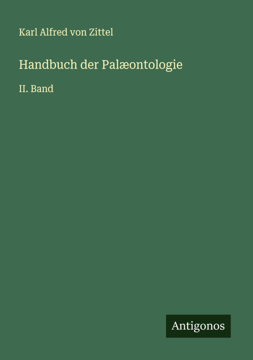 Kniha Handbuch der Palæontologie 