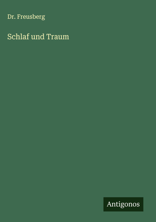 Book Schlaf und Traum Dr. Freusberg