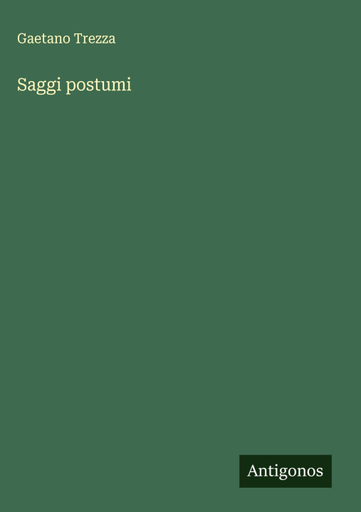 Kniha Saggi postumi 